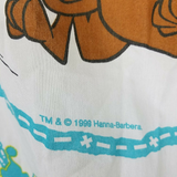 1999 Scooby-Doo Twin Fitted Flat Sheet Set Fabric Craft Hanna-Barbera Dan River