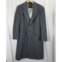 Vintage Hart Schaffner & Marx Pure Virgin Wool Peacoat Coat Mens L USA 80s 90s