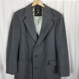 Vintage Hart Schaffner & Marx Pure Virgin Wool Peacoat Coat Mens L USA 80s 90s