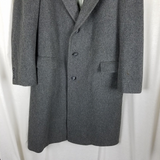 Vintage Hart Schaffner & Marx Pure Virgin Wool Peacoat Coat Mens L USA 80s 90s