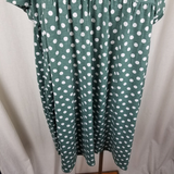 Suzanne Betro SB Polka Dot Print Empire Waist Twirl Swing Dress Womens 4X Plus
