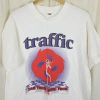 Vintage 1994 Traffic TShirt Far From Home Tour Mens XL Double Sided Concert