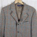 Vintage Brooks Brothers 346 Plaid Wool Sport Coat Blazer Jacket Mens 39R USA