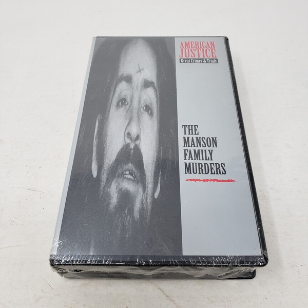 American Justice The Manson Family Murders VHS Tape Sealed 1993 Clamshell Case