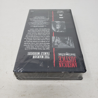 American Justice The Manson Family Murders VHS Tape Sealed 1993 Clamshell Case