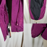 Vintage LL Bean Hooded Winter Snow Parka Jacket Womens S Thinsulate Raspberry