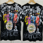 Vintage Winterland The Beatles All Over Print Double Sided TShirt Mens XL 90s