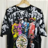 Vintage Winterland The Beatles All Over Print Double Sided TShirt Mens XL 90s