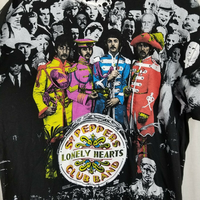 Vintage Winterland The Beatles All Over Print Double Sided TShirt Mens XL 90s