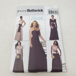 BUTTERICK Sewing Pattern B5419 Women 16-18-20-22-24 Formal Maxi Skirt Outfit Set