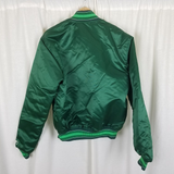 Milwaukee Bucks Vintage Starter Green Satin Bomber Jacket Mens M NBA 80s 90s USA