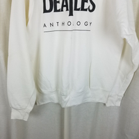 Vintage The Beatles Anthology Graphic Sweatshirt Mens XL Fruit of the Loom White