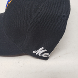 Vintage New York Mets NY Strapback Hat Cap Mens OS Rare Colorway 90s Black Blue