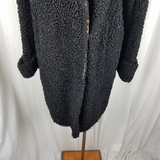 Vintage Schlosberg Persian Lambswool MCM Peacoat Coat Womens L Distressed Cutter