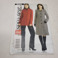 BUTTERICK See & Sew Sewing Pattern B4902 Women Sizes 16-18-20-22 Jacket Coat