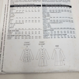 BUTTERICK See & Sew Sewing Pattern B4902 Women Sizes 16-18-20-22 Jacket Coat