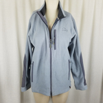 Vintage LL Bean Polartec Powder Blue Fleece Full Zip Up Jacket Womens M