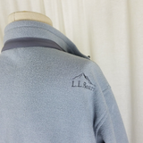 Vintage LL Bean Polartec Powder Blue Fleece Full Zip Up Jacket Womens M