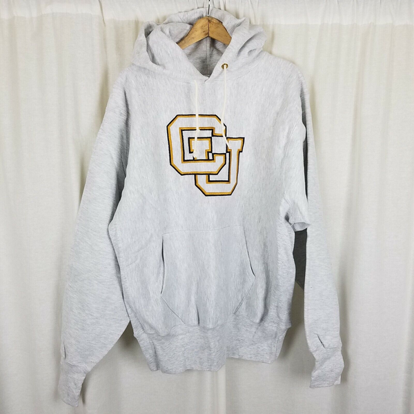 Vintage Champion Reverse Weave CU Colorado Buffaloes Hoodie Sweatshirt Mens XL