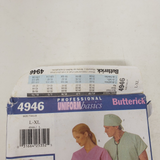 BUTTERICK Uniform Basics Scrubs Sewing Pattern 4946 Mens Womens Sizes L XL Uncut