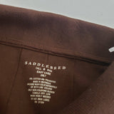 Saddlebred Tall Man Henley 1/4 Button Collared Long Sleeve Polo Shirt Mens 3XLT