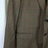 Vintage Belvest Barney's New York Plaid 120s Wool Sport Coat Blazer Jacket Mens size 42 Italy College Career Professional