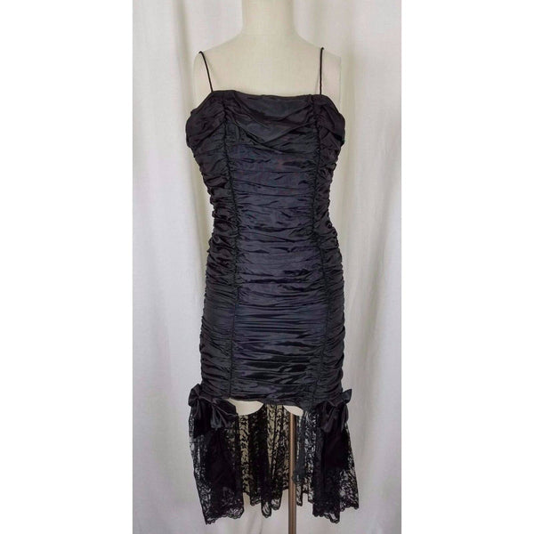 Vintage Gunne Sax Jessica McClintock Black Lace Ruched Wiggle Dress Wo Mainely Bargains Vintage Gunne Sax Jessica McClintock Black Lace Ruched Wiggle Dress Wo Mainely Bargains