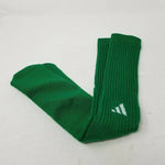 Vintage Adidas Mens Adult Tall Knee High Soccer Socks 3 Stripes Green Ribbed 21"