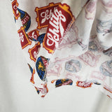 Vintage Schlitz Beer All Over Print Logo Ringer Tshirt Tee Mens Adult size XL 46