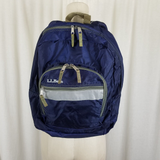 LL Bean Kids Original Book Pack Juniors School Backpack Nylon Royal Blue Deluxe