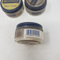 Lot 3 NEUTRAL Color Boot Shoe Cream Polish 001 #1 Leather Conditioner MELTONIAN