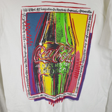 Vintage Coca Cola Coke Pop Art TShirt Mens L 90s Single Stitch USA Cotton 1994