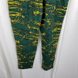 Vintage Pro Line Green Bay Packers Barbed Wire Abstract Lounge Pants Mens L USA