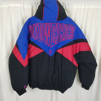 Vintage Pro Player Budweiser Spellout Puffer Parka Jacket Daniel Young Mens XL