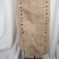 Robert Louis Long Maxi Boho Suede Skirt with Grommets Womens S Hippie Leather