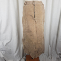 Robert Louis Long Maxi Boho Suede Skirt with Grommets Womens S Hippie Leather
