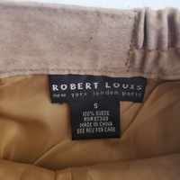 Robert Louis Long Maxi Boho Suede Skirt with Grommets Womens S Hippie Leather